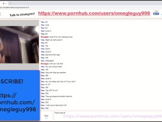 OMEGLE #1| CUTE BUSTY TEEN PLAYS THE GAME