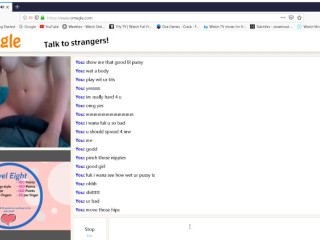 horny girl just wants to fuck pillow and dildo on omegle